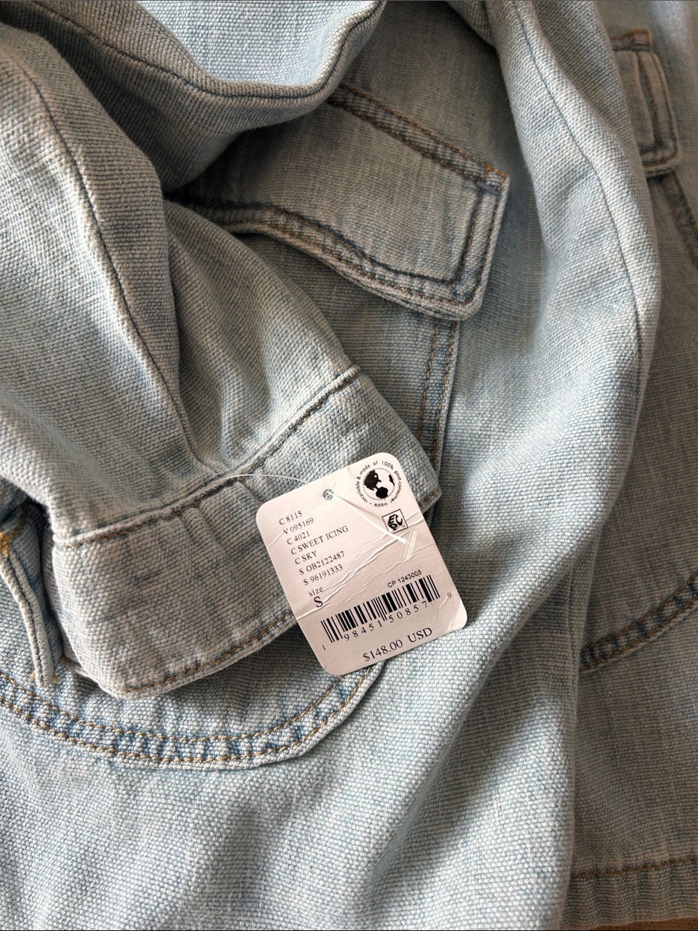 MAKE AN OFFER 💓 We The Free Lemon Denim Jacket - Picture 7 of 7